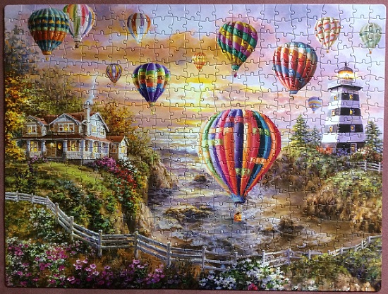 Balloons Over Cottage Cove | My Jigsaw Journal