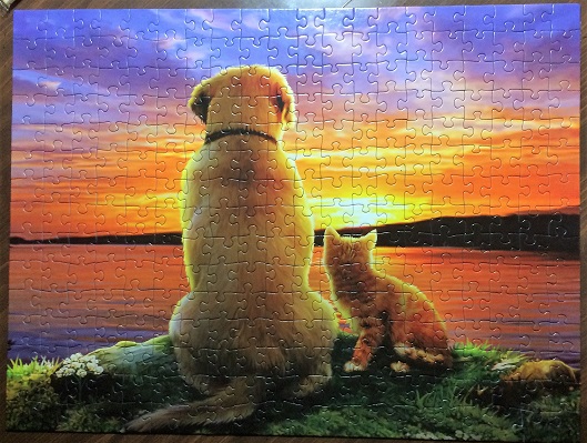 as the sun sets