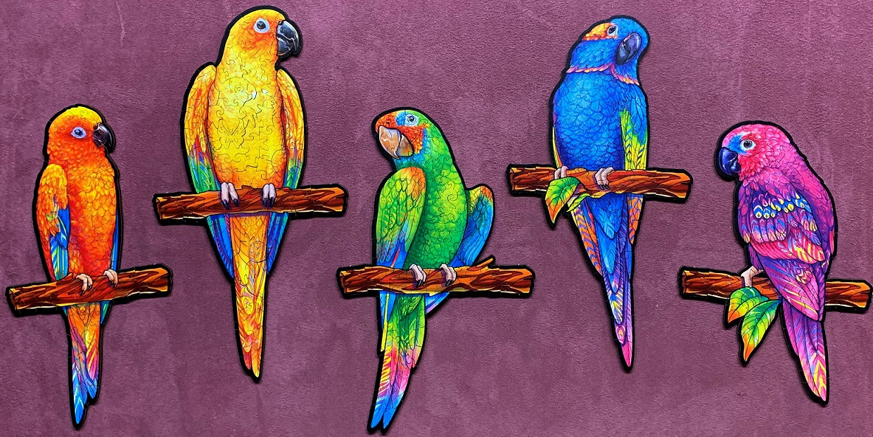 Playful Parrots | My Jigsaw Journal